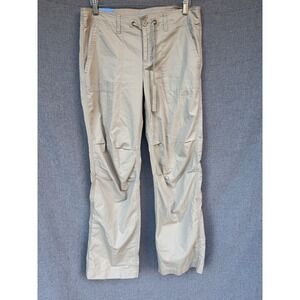 Izod Womens Size 8 Convertible Pant Khaki‎ Beige Tan  100% Cotton NWT Hike
